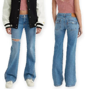 Levi's Noughties Bootcut Flare Jeans in See No More Wash Low Rise Y2K 2000s 26
